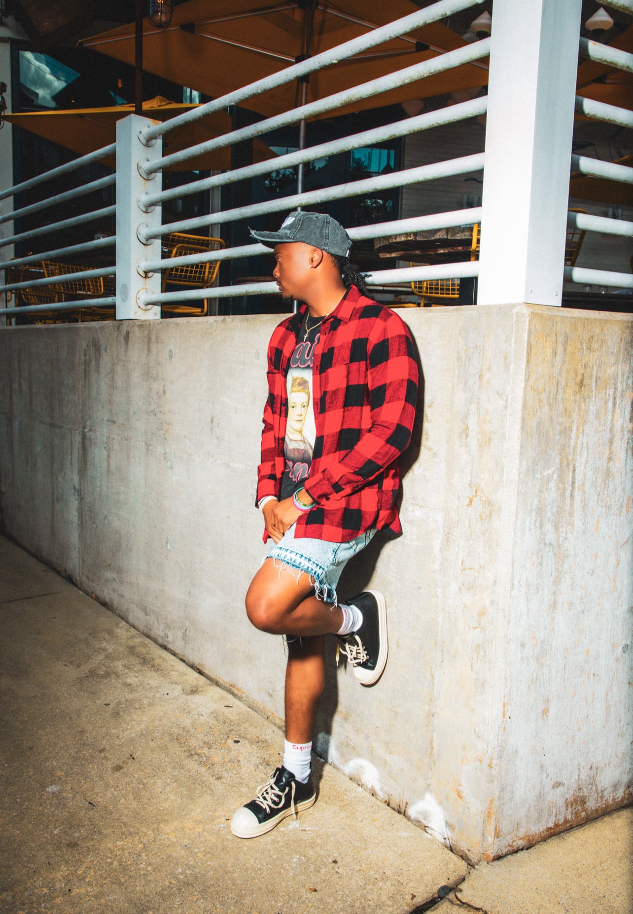 Stone SF Distressed Top Hat