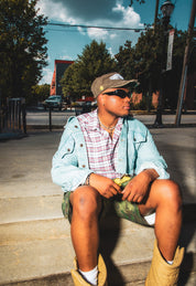 Brown SF Distressed Top Hat