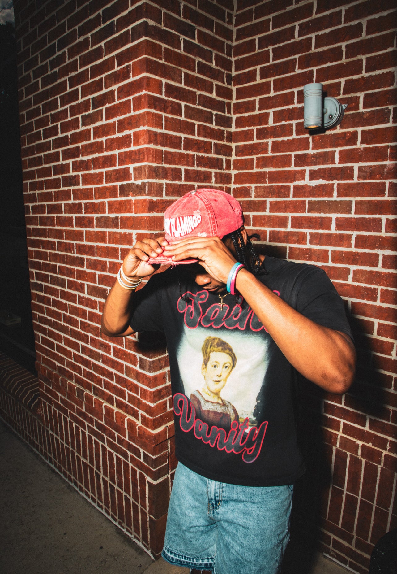 Red SF Distressed Top Hat