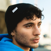 Raven Black Wool Beanie